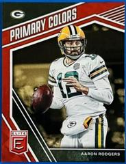 Aaron Rodgers [Red] #PC-19 Football Cards 2019 Donruss Elite Primary Colors Prices