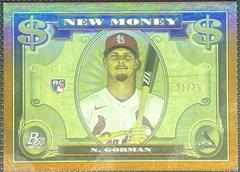 Nolan Gorman [Orange] #NM-6 Baseball Cards 2023 Bowman Platinum New Money Prices