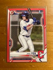 Jake Fox [Red] Baseball Cards 2021 Bowman Draft Prices