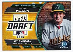 Jacob Wilson [Gold] Baseball Cards 2023 Bowman Draft Night Prices
