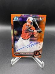 Jackson Holliday [Orange] #CDA-JH Baseball Cards 2022 Bowman Draft Chrome Autographs Prices