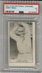 Jimmy Ring Baseball Cards 1921 E220 National Caramel Prices