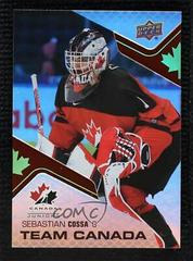 Sebastian Cossa #CA-10 Hockey Cards 2022 Upper Deck Team Canada Juniors Acetates Prices