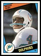 Reggie Roby #6 Football Cards 1985 Dolphins Police Prices