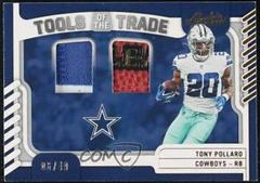 Tony Pollard [Prime] #TTD-31 Football Cards 2022 Panini Absolute Tools of the Trade Double Prices