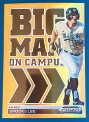 Brooks Lee [Gold] Baseball Cards 2022 Panini Prizm Draft Picks Big Man on Campus Prices