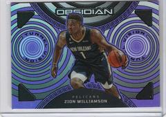 Zion Williamson [Purple Flood] #12 Basketball Cards 2022 Panini Obsidian Tunnel Vision Prices