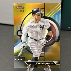 Aaron Judge [Gold] Baseball Cards 2023 Topps Finest Prices