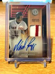 Wade Boggs [Red] #TTTA-WB Baseball Cards 2024 Topps Tribute Threads Autograph Relic Prices
