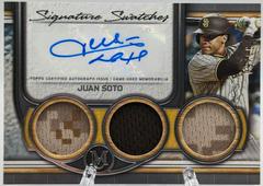 Juan Soto [Copper] Baseball Cards 2023 Topps Museum Collection Signature Swatches Triple Relic Prices