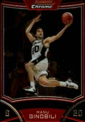 Manu Ginobili Basketball Cards 2008 Bowman Chrome Prices