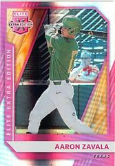 Aaron Zavala [Pink] #38 Baseball Cards 2021 Panini Elite Extra Edition Prices