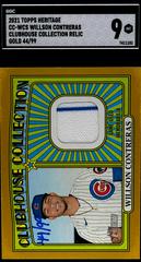 Wilson Contrerras [Gold] #CC-WCS Baseball Cards 2021 Topps Heritage Clubhouse Collection Relics Prices