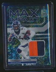 Courtland Sutton [Neon Splatter] Football Cards 2022 Panini Spectra Max Impact Prices