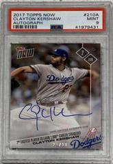 Clayton Kershaw [Autograph] Baseball Cards 2017 Topps Now Prices