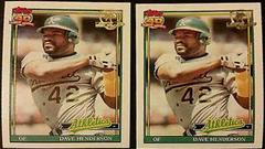 Dave Henderson #144 Baseball Cards 1991 Topps Desert Shield Prices