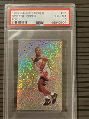 Scottie Pippen Foil Basketball Cards 1992 Panini Sticker Prices