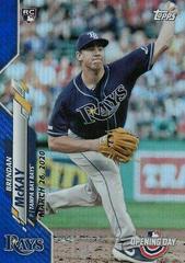 Brendan McKay [Blue Foil] #1 Baseball Cards 2020 Topps Opening Day Prices