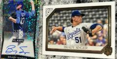 Brady Singer #BA-BS1 Baseball Cards 2018 Leaf Flash Autographs Prices