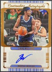 Ziaire Williams [Bronze] #CA-ZWL Basketball Cards 2022 Panini Contenders Autographs Prices