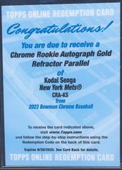 Kodai Senga [Gold] #CRA-KS Baseball Cards 2023 Bowman Chrome Rookie Autographs Prices