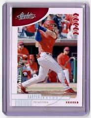 Bryce Harper #1 Baseball Cards 2020 Panini Absolute Prices