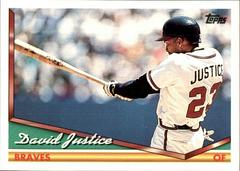 David Justice #630 Baseball Cards 1994 Topps Bilingual Prices