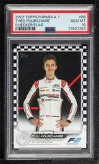 Theo Pourchaire [Checker Flag] #86 Racing Cards 2022 Topps Formula 1 Prices
