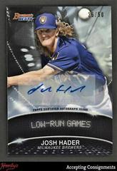 Josh Hader [Autograph] Baseball Cards 2016 Bowman's Best Stat Lines Prices