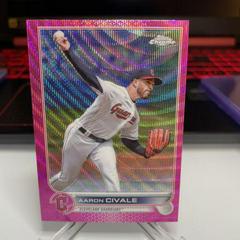Aaron Civale [Pink Wave] #USC160 Baseball Cards 2022 Topps Chrome Update Prices