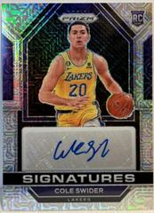 Cole Swider [Mojo] #RSI-CSW Basketball Cards 2022 Panini Prizm Rookie Signatures Prices