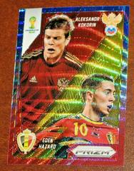 Aleksandr Kokorin, Eden Hazard [Blue & Red Wave] Soccer Cards 2014 Panini Prizm World Cup Matchups Prices