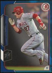 Mike Trout [Blue] #50 Baseball Cards 2015 Bowman Prices