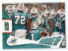 Miami Dolphins [Green] #10 Football Cards 2023 Panini Score Huddle Up Prices