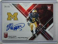 Jabrill Peppers [Autographs Red Die Cut] Football Cards 2017 Panini Elite Draft Picks Prices
