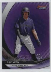 Zac Veen [Purple Refractor] Baseball Cards 2020 Bowman's Best Top Prospects Prices