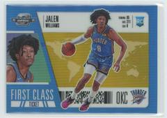 Jalen Williams [Gold] #9 Basketball Cards 2022 Panini Contenders Optic First Class Ticket Prices
