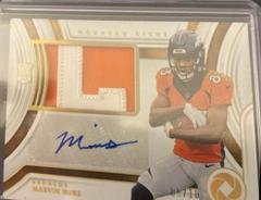 Marvin Mims [Gold] #NR-22 Football Cards 2023 Panini Gold Standard Nouveau Riche Patch Autographs Prices