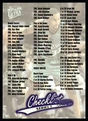 Checklist #300 Basketball Cards 1996 Ultra Prices