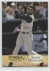 Ken Griffey Jr. Baseball Cards 2000 Fleer Tradition Update Prices