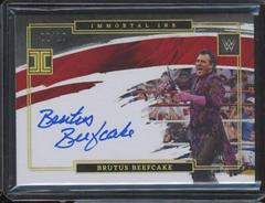 Brutus Beefcake [Holo Gold] Wrestling Cards 2022 Panini Impeccable WWE Immortal Ink Autographs Prices