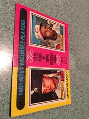 1961 MVP's [R. Maris, F. Robinson] #199 Baseball Cards 1975 O Pee Chee Prices