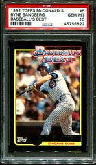 Ryne Sandberg #5 Baseball Cards 1992 Topps McDonald's Baseball's Best Prices