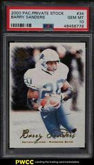 Barry Sanders #34 Football Cards 2000 Pacific Private Stock Prices