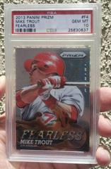 Mike Trout [Prizm] Baseball Cards 2013 Panini Prizm Fearless Prices