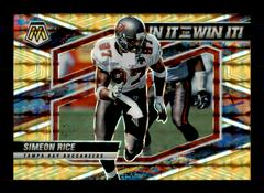 Simeon Rice [Gold] Football Cards 2022 Panini Mosaic In It to Win It Prices