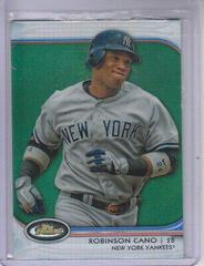 Robinson Cano [Green Refractor] #15 Baseball Cards 2012 Finest Prices