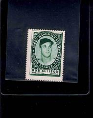 Bob Allison Baseball Cards 1961 Topps Stamps Prices