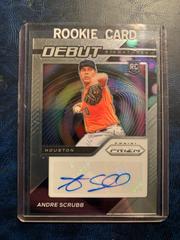 Andre Scrubb #DS-AS Baseball Cards 2021 Panini Prizm Debut Signatures Prices
