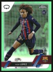 Vicky Lopez [Neon Green Prism] Soccer Cards 2022 Topps Chrome UEFA Women's Champions League Prices